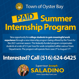 Saladino Announces Return of Paid Internship Opportunities for College Students