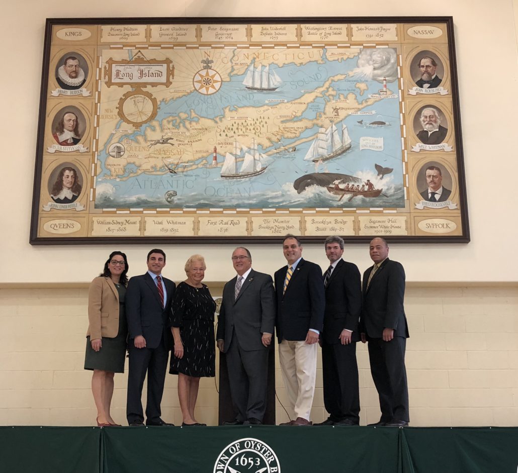 Town Returns Historic Mural Home to Hicksville