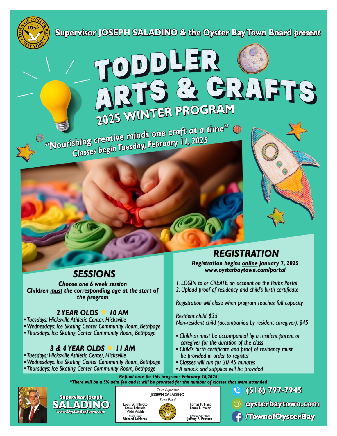 Councilman Hand Announces Winter 2025 Toddler Arts & Crafts Program