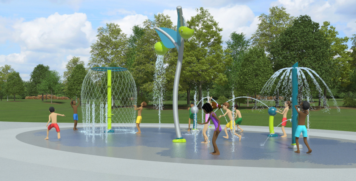 Upgraded Spray Park New Marina Playground Coming Soon to TOBAY Beach this Summer