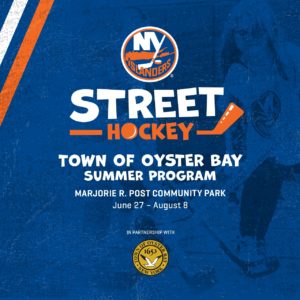 Town Partners with NY Islanders for Street Hockey Summer Program for Children