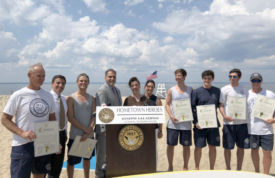 Town Reunites Drowning Victim With Heroic Lifeguards who Saved her