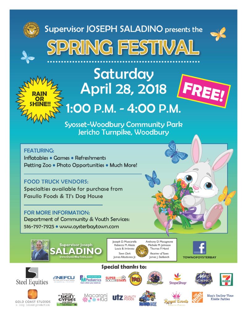 Saladino Announces Free Family-Fun Spring Festival