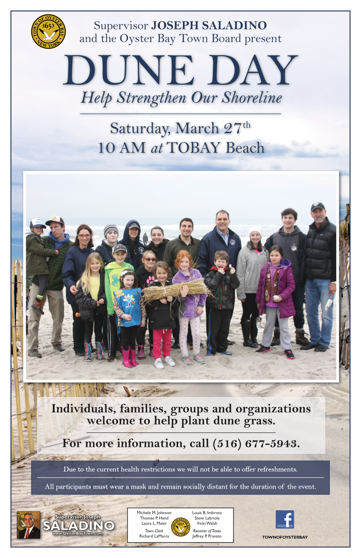Town Seeks Volunteers for March 27th Dune Stabilization Project