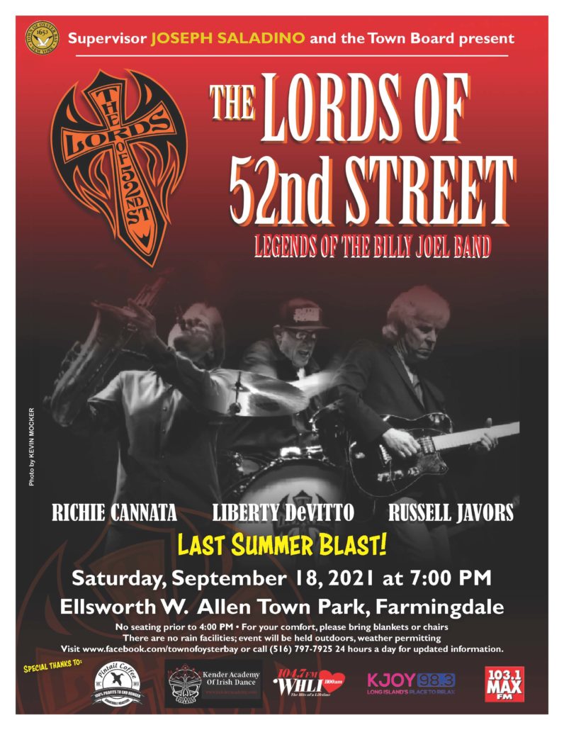 ‘One Last Summer Blast’ Concert with The Lords of 52nd Street on