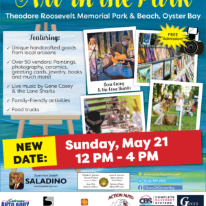 “Art in the Park” Craft Sale Rescheduled to May 21