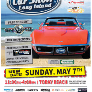 Long Island’s Largest Car Show Returns to TOBAY Beach on May 7th