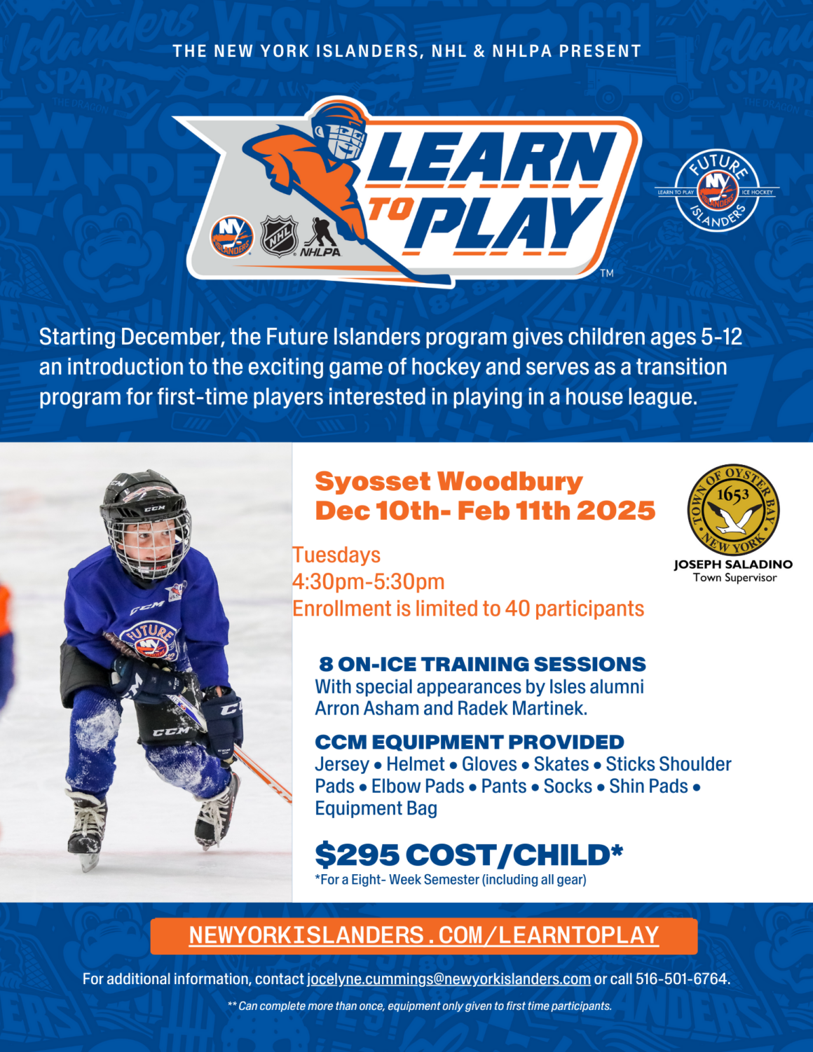 NY Islanders ‘Learn to Play’ Hockey Program Coming Soon to Outdoor Rinks