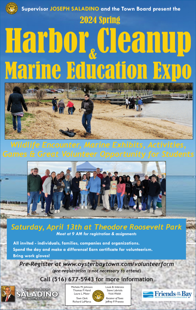 Free Oyster Bay Harbor Cleanup & Marine Education Expo