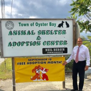 Saladino and Hand Declare September as Free Adoption Month at Town Animal Shelter