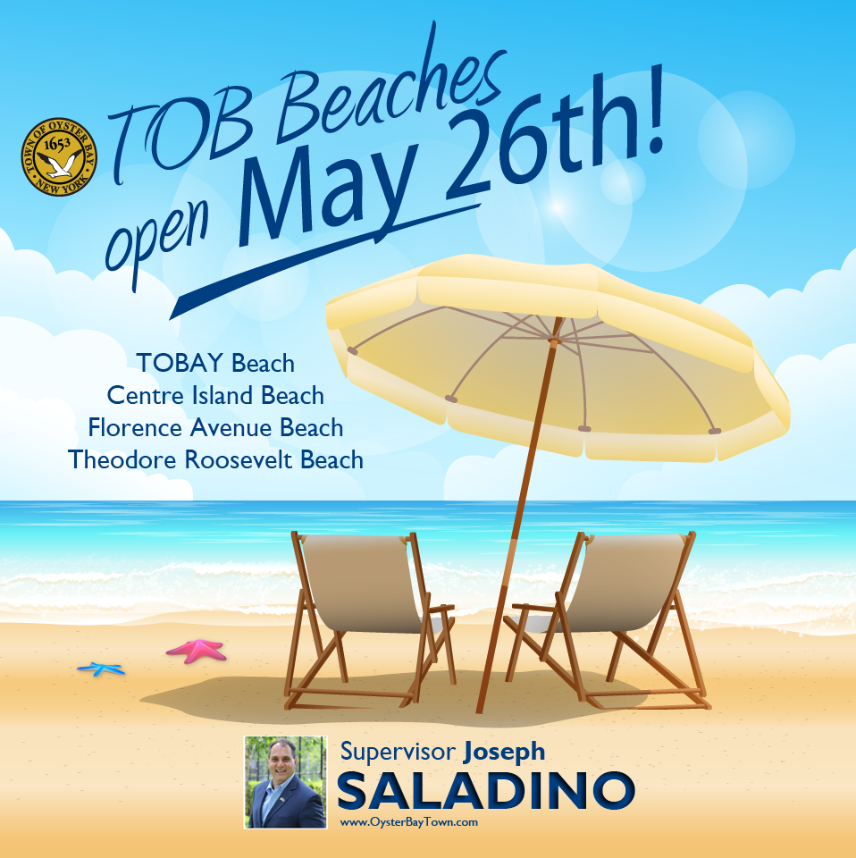 Saladino, Hand Announce Beaches Open Weekends Beginning May 26th
