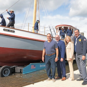 Hundreds Celebrate Launch of the Historic Ida May Oyster Vessel