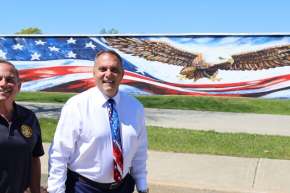 Saladino, Labriola Unveil Patriotic Mural for America’s 250th Anniversary