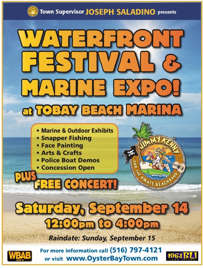 Saladino Announces Free Family-Fun Waterfront Festival  Marine Expo at TOBAY Marina