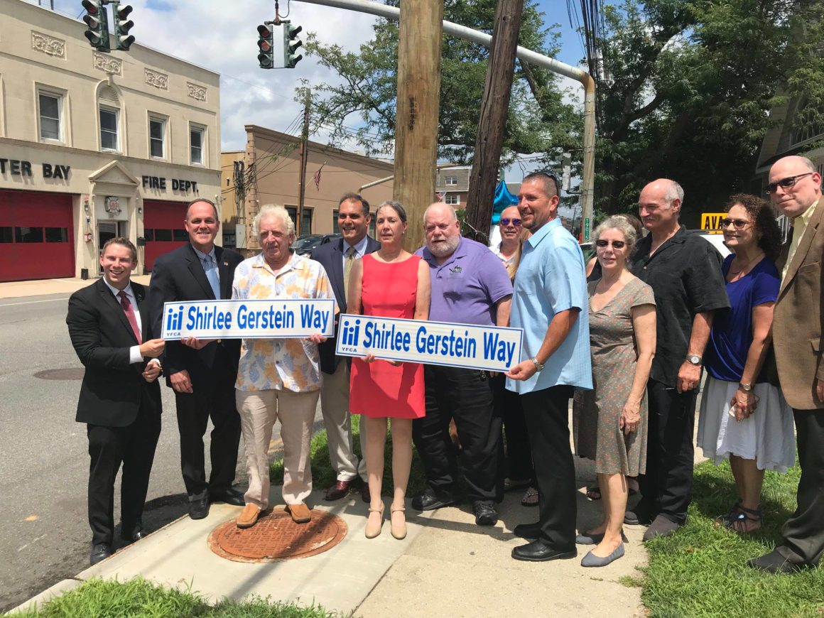 Saladino and Hand Dedicate Oyster Bay Street in Memory of Shirlee Gerstein for Remarkable Community Service