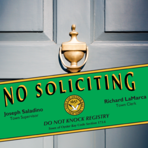 Town Clerk LaMarca Offers Residents Free ‘Do Not Knock’ Stickers