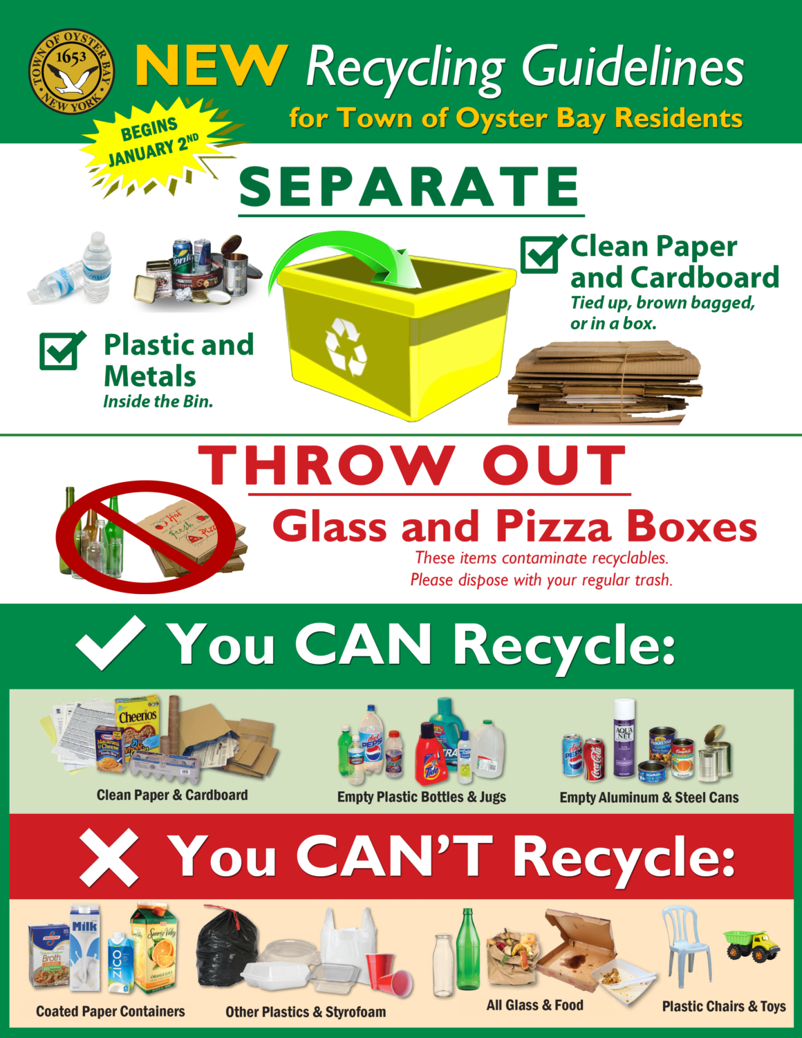 Recycling Information (S.O.R.T.) Town of Oyster Bay