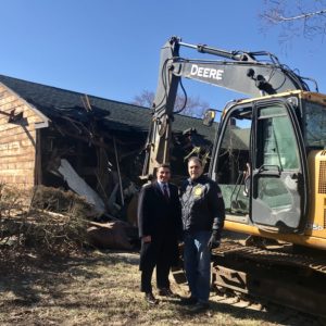 Town Continues Quality of Life Initiatives as Zombie Home Demolished in Bethpage
