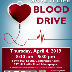 Muscarella Urges Residents to Help Fulfill Blood Shortage by Donating on April 4th