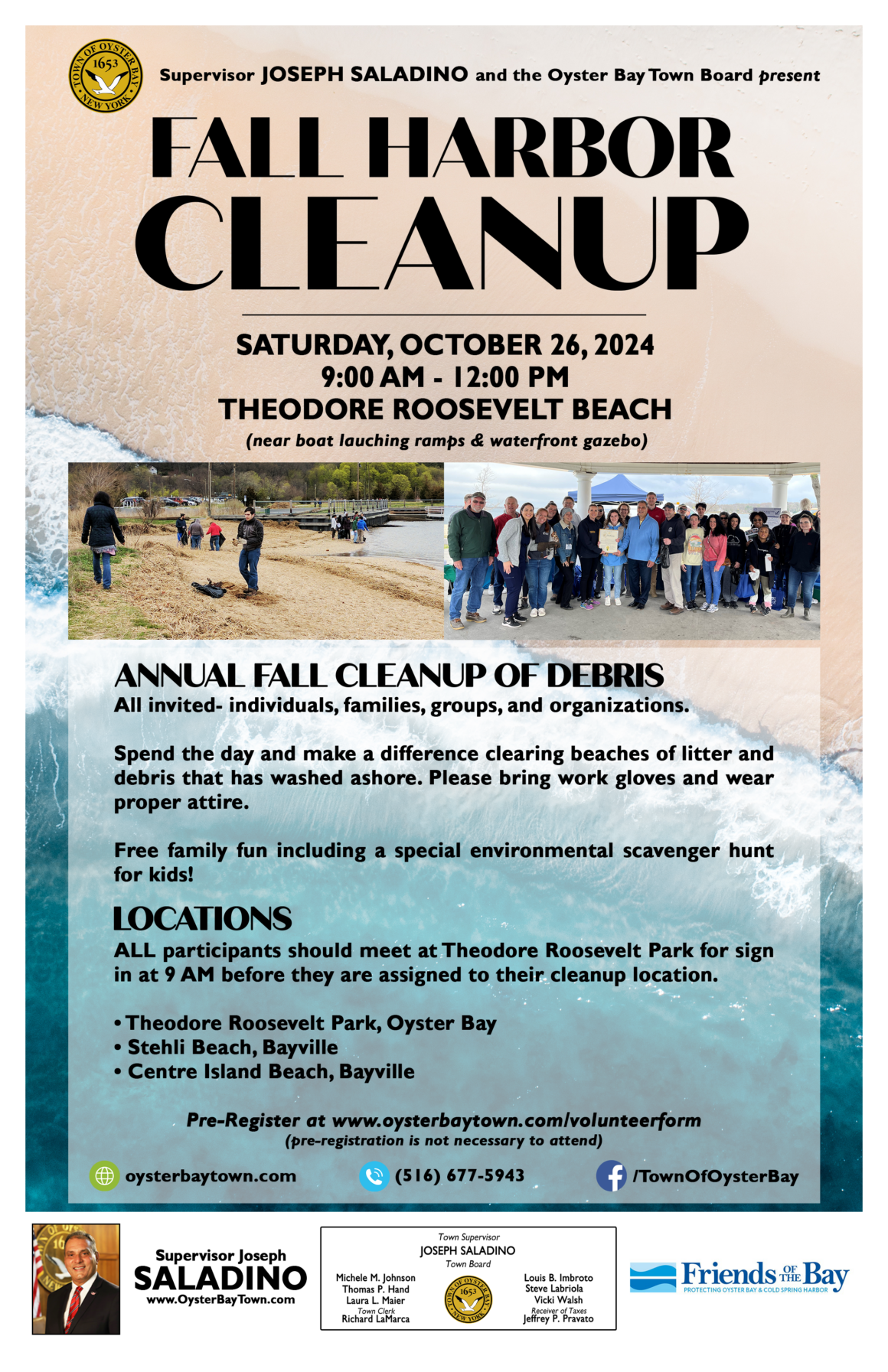 Volunteers Needed for Oyster Bay Harbor Cleanup