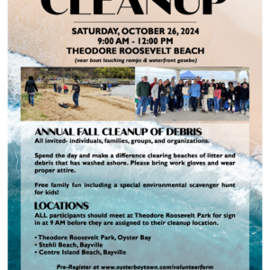 Volunteers Needed for Oyster Bay Harbor Cleanup