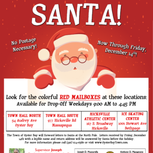 Saladino Brings Santa’s Mailboxes From North Pole to Town Offices