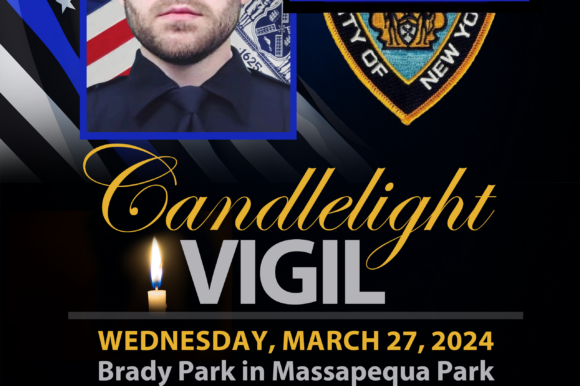 Memorial Candlelight Vigil Tomorrow in Honor of Fallen NYPD Officer Jonathan Diller of Massapequa Park