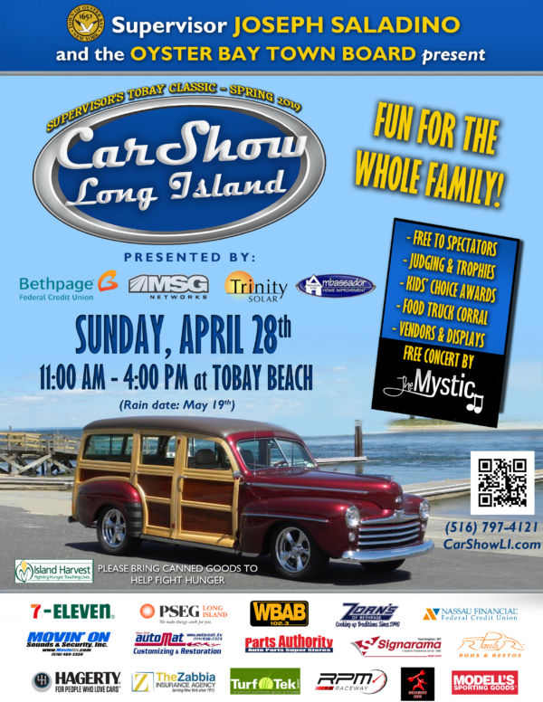 Saladino Announces Car Show Long Island TOBAY Spring Classic on April