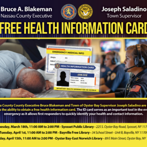 Saladino and Blakeman To Offer Free Health Information Cards to Residents