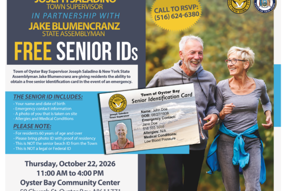 Saladino, Blumencranz to Offer FREE Senior ID Cards to Residents