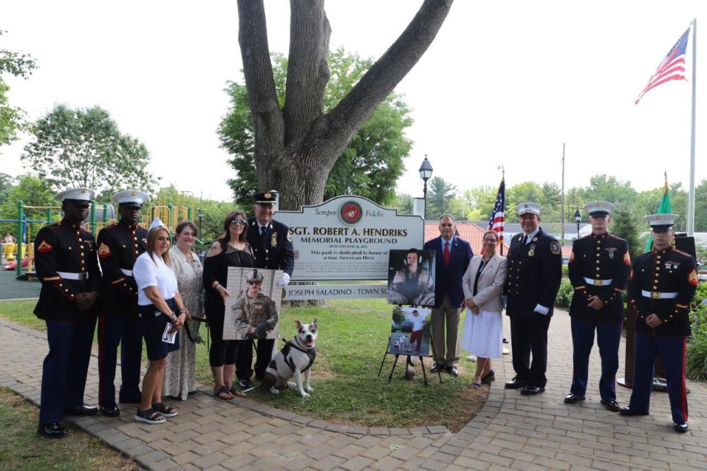 Playground Dedicated in Honor of U.S. Marine Sgt. Robert A. Hendriks