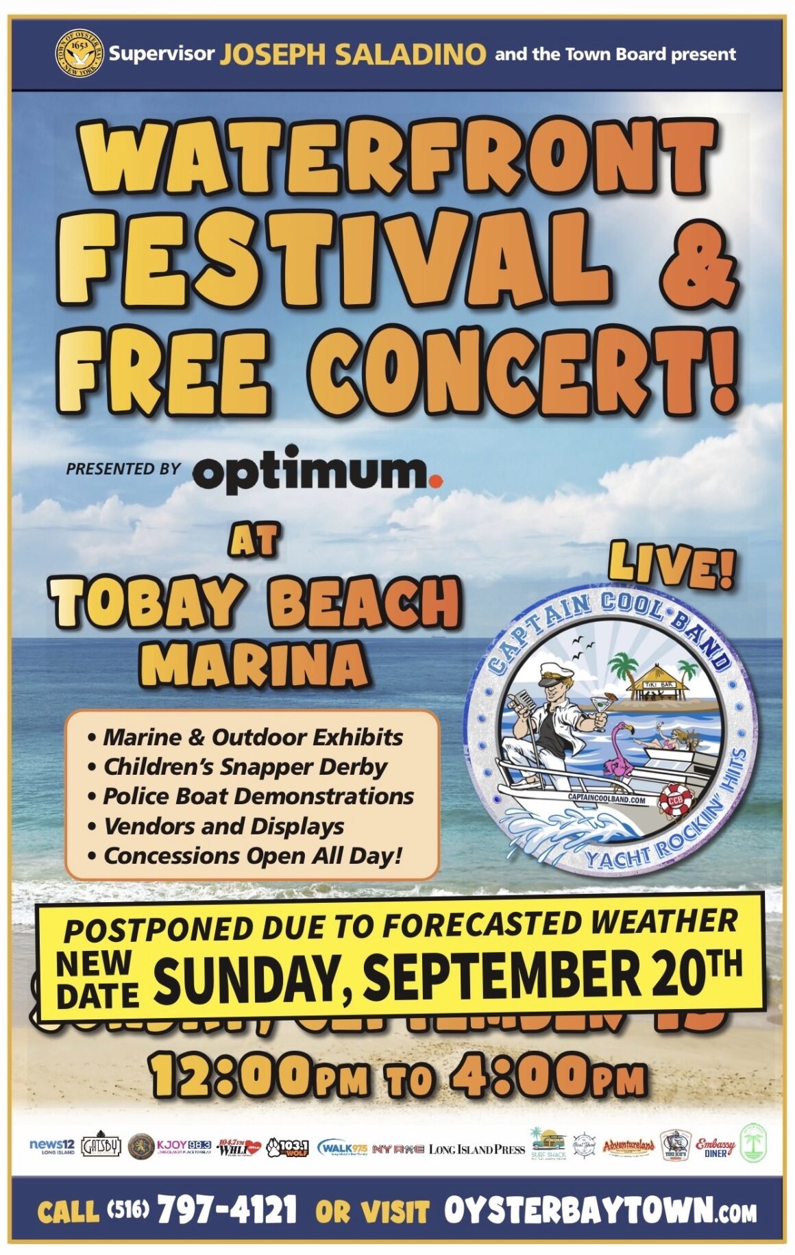 Screenshot RESCHEDULED – Free Waterfront Festival & Outdoor Concert at TOBAY Beach on September 20th