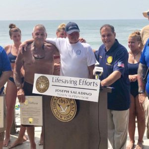 Town Honors TOBAY Lifeguards for Saving Life of Fellow Lifeguard