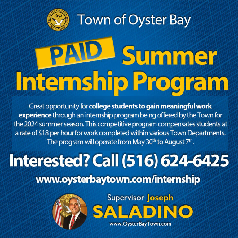 Summer Internship Town of Oyster Bay