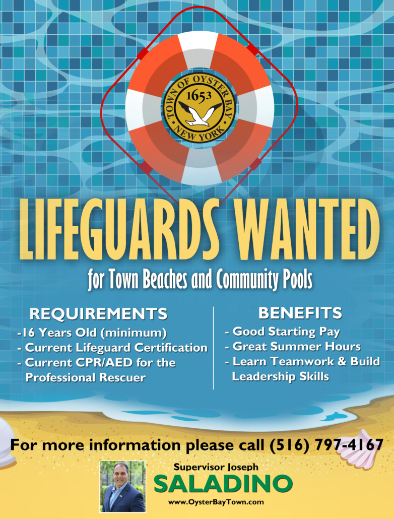 Town Announces Lifeguard Employment Opportunities at Town Pools and Beaches
