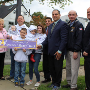 Street Dedication in Memory of Five Year-Old Amanda Kuck who Lost her Battle with Cancer