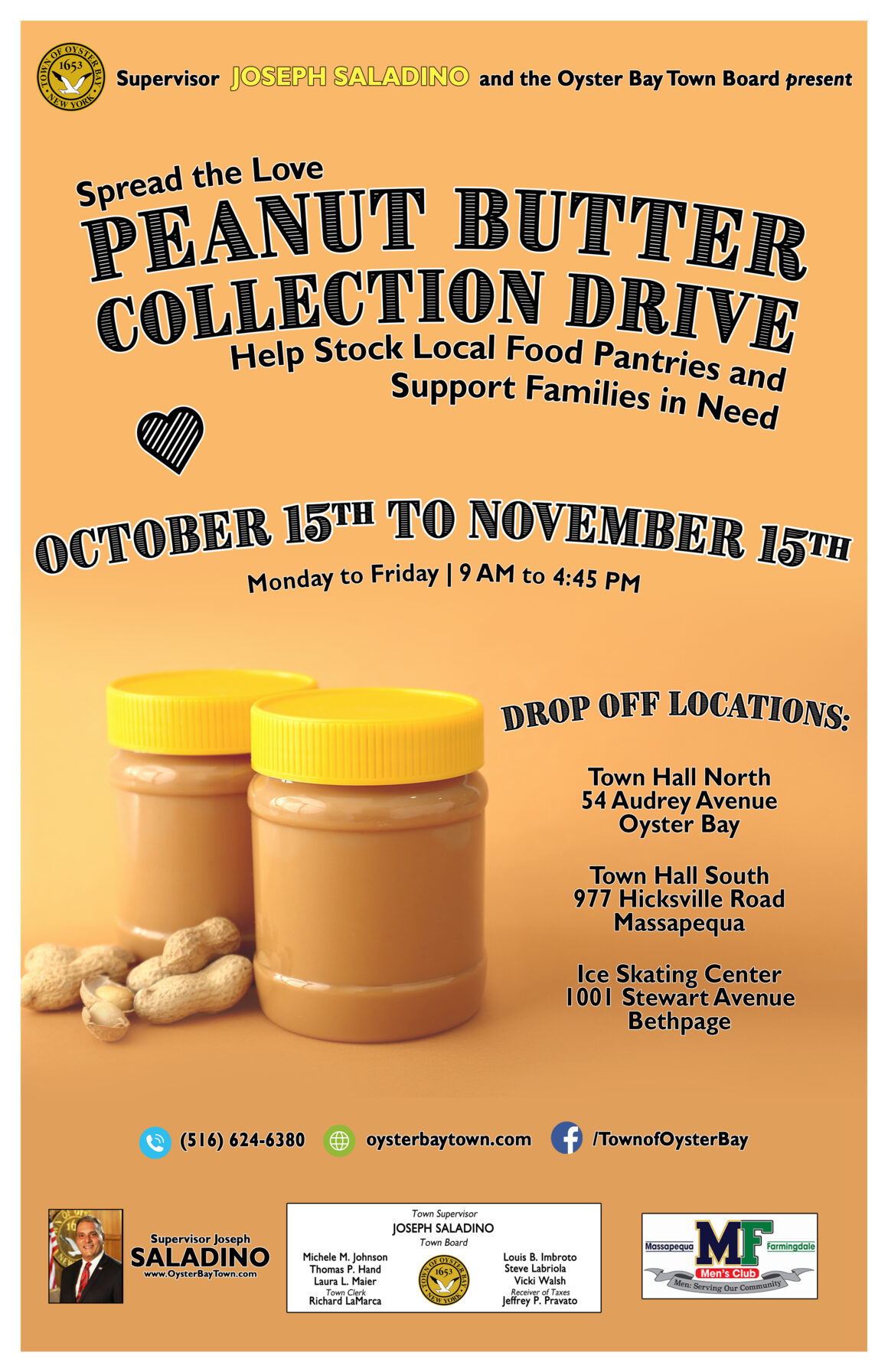 Town Partners with Community Group to Collect Peanut Butter