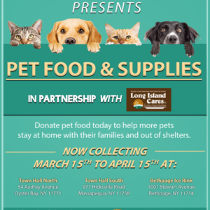 Councilwoman Maier Launches Pet Food & Supply Drive with LI Cares