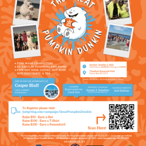 Saladino Invites Residents to Great Pumpkin Dunkin’ in Support of the Cerebral Palsy Association
