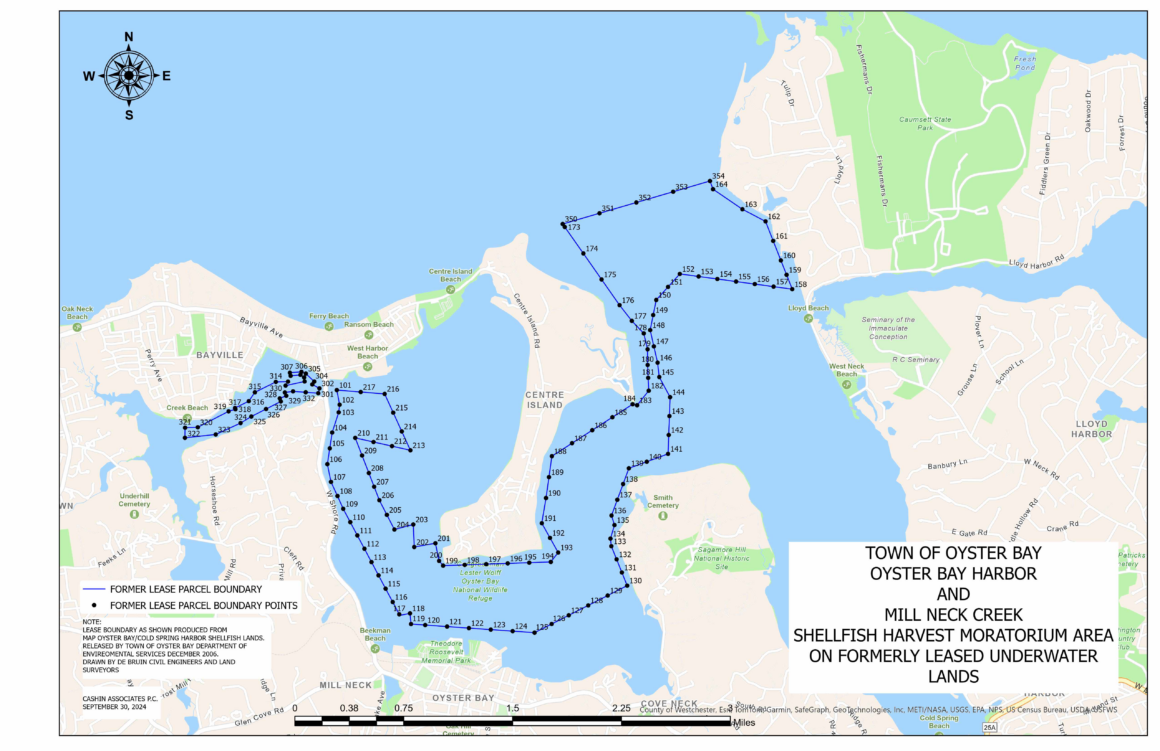 Oyster Bay Town Board Imposes Harvesting Freeze to Boost Shellfish in Northshore Waters