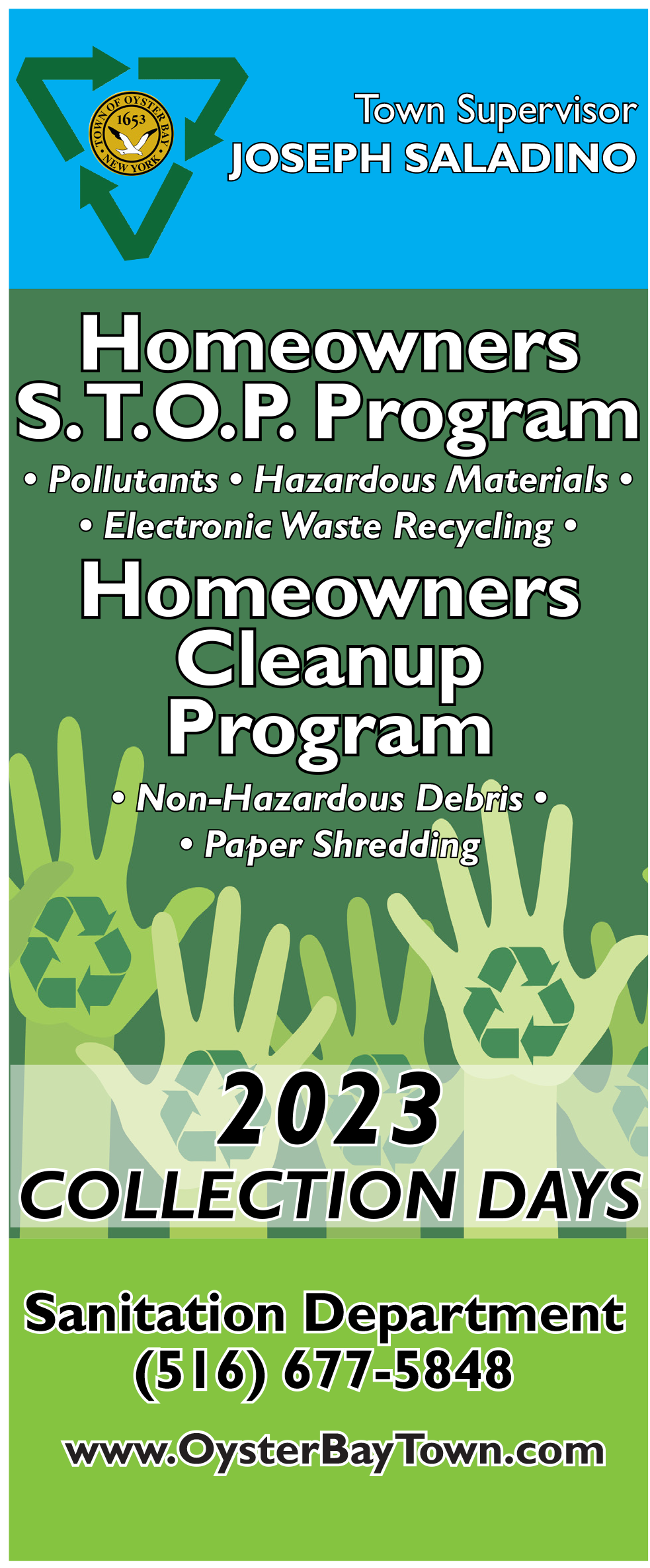Homeowners Recycling Programs – Town of Oyster Bay