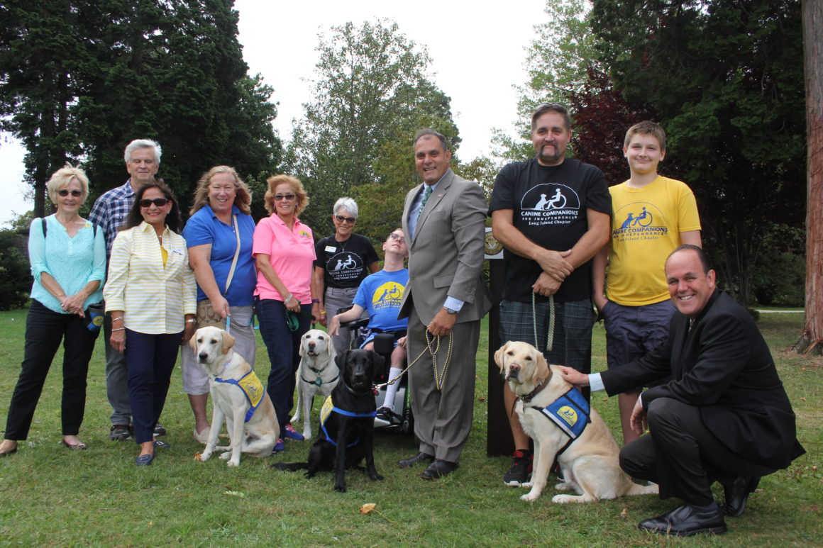Saladino, Hand Partner with Canine Companions for Independence for LI Dogfest Walk ‘N Roll