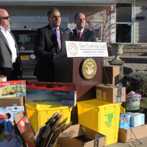Saladino & Hand Remind Residents to Turn Trash Into Cash With Single Stream Recycling This Holiday Season