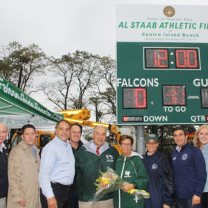 Saladino Dedicates Centre Island Beach Field in Honor of Bayville Youth Athletic Advocate Al Staab