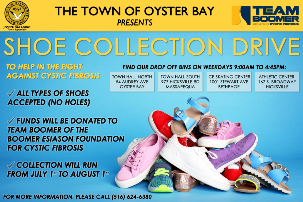 Town Partners with Team Boomer to Host Shoe Collection Drive