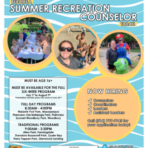 Town Seeks Counselors for Summer Recreation Program