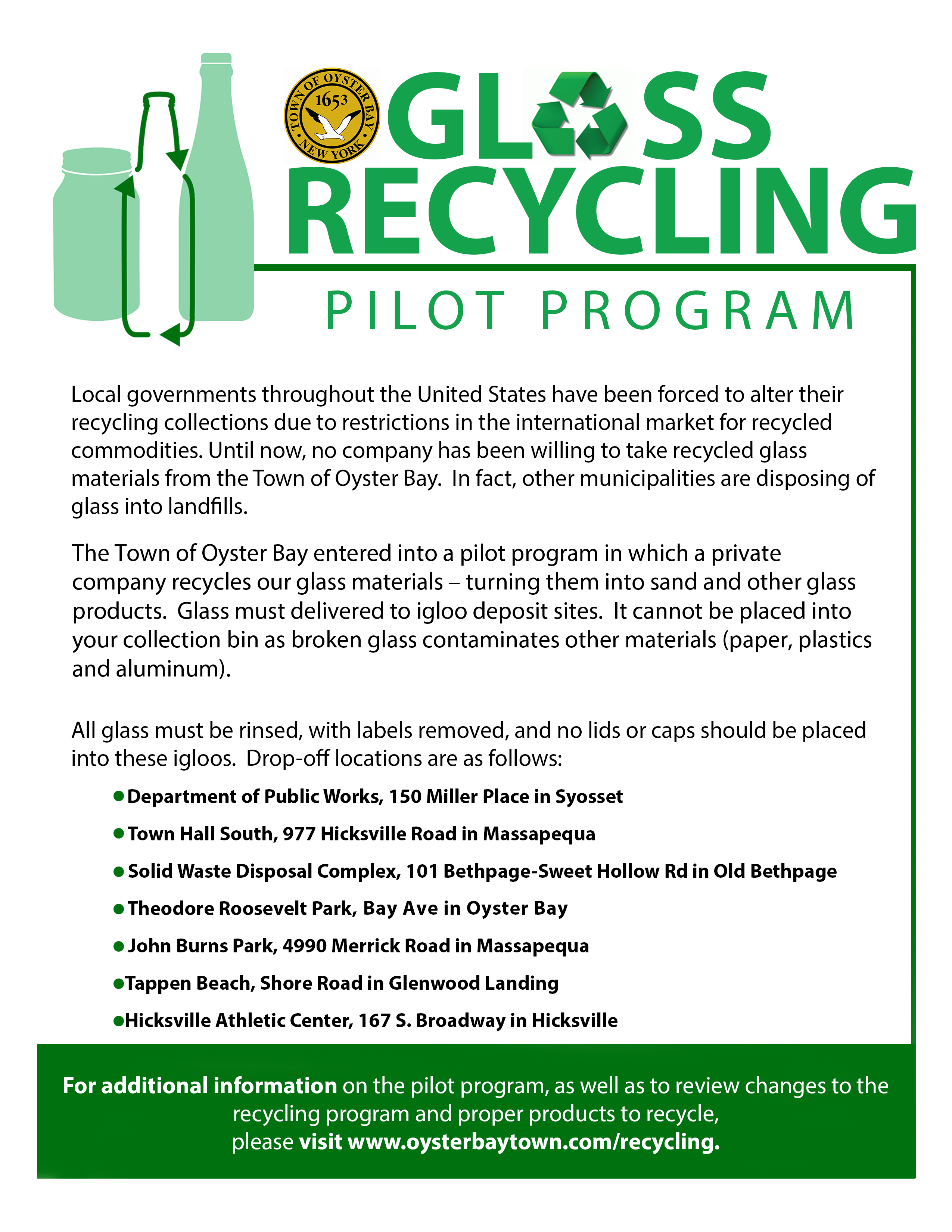 Recycling Information (S.O.R.T.) Town of Oyster Bay