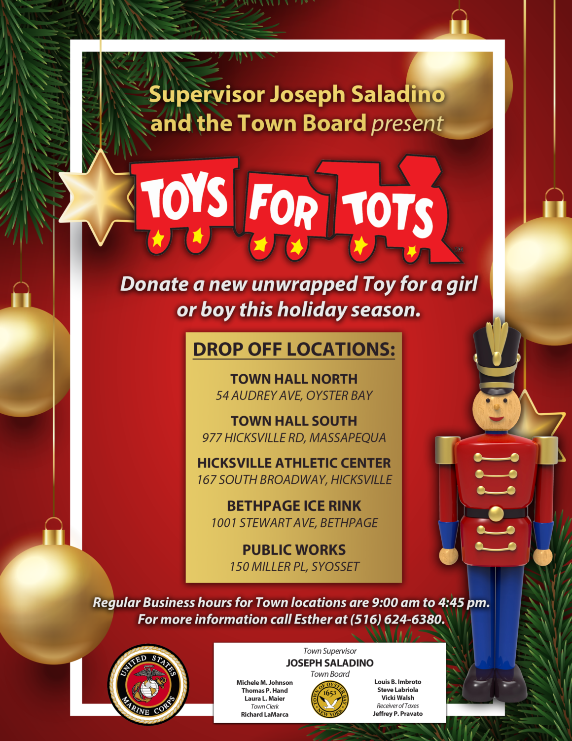 Town Kicks Off Massive Toys for Tots Collection Drive Helping Families Impacted by COVID Pandemic