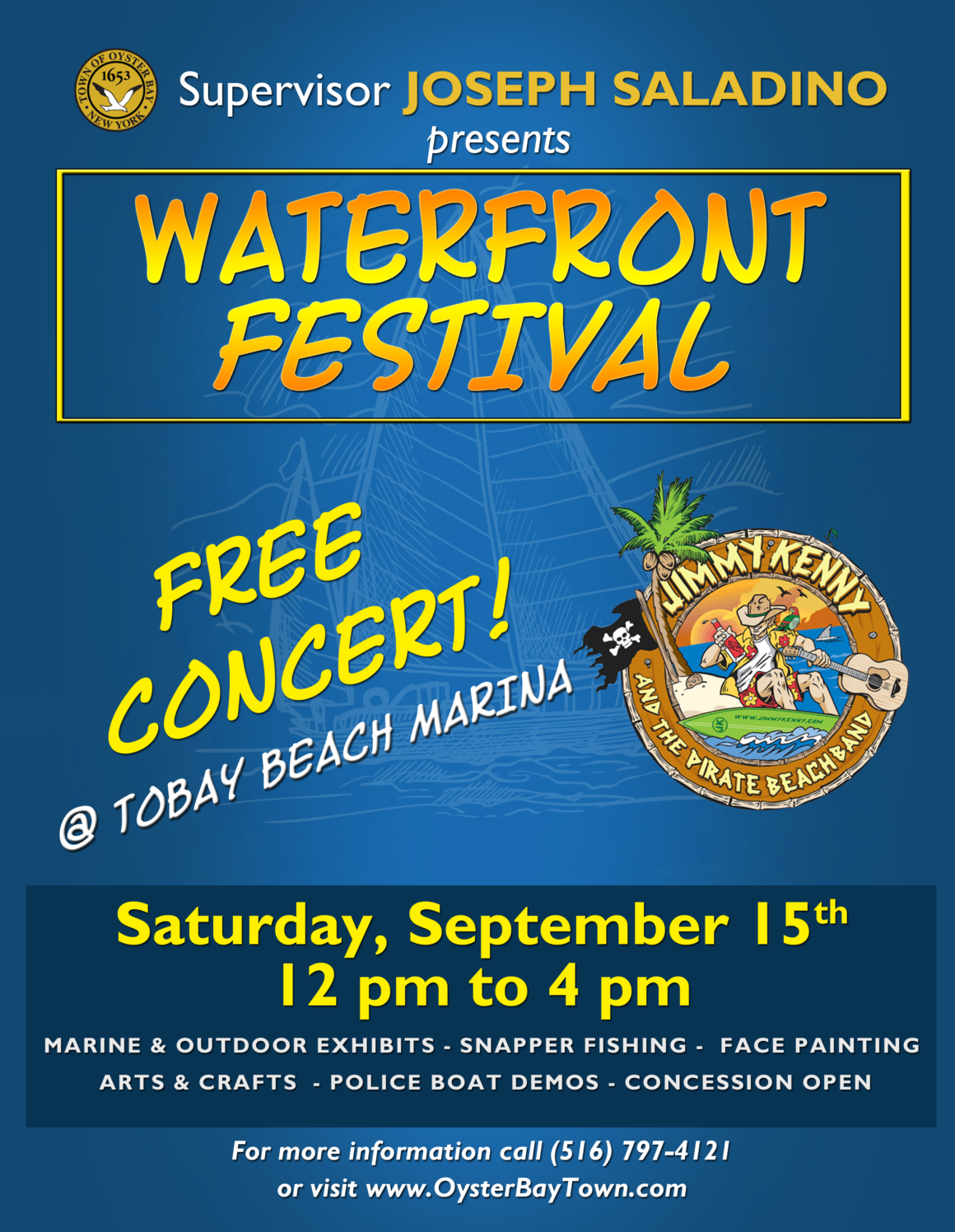 Saladino Announces Free Family-Fun Waterfront Festival at TOBAY Marina