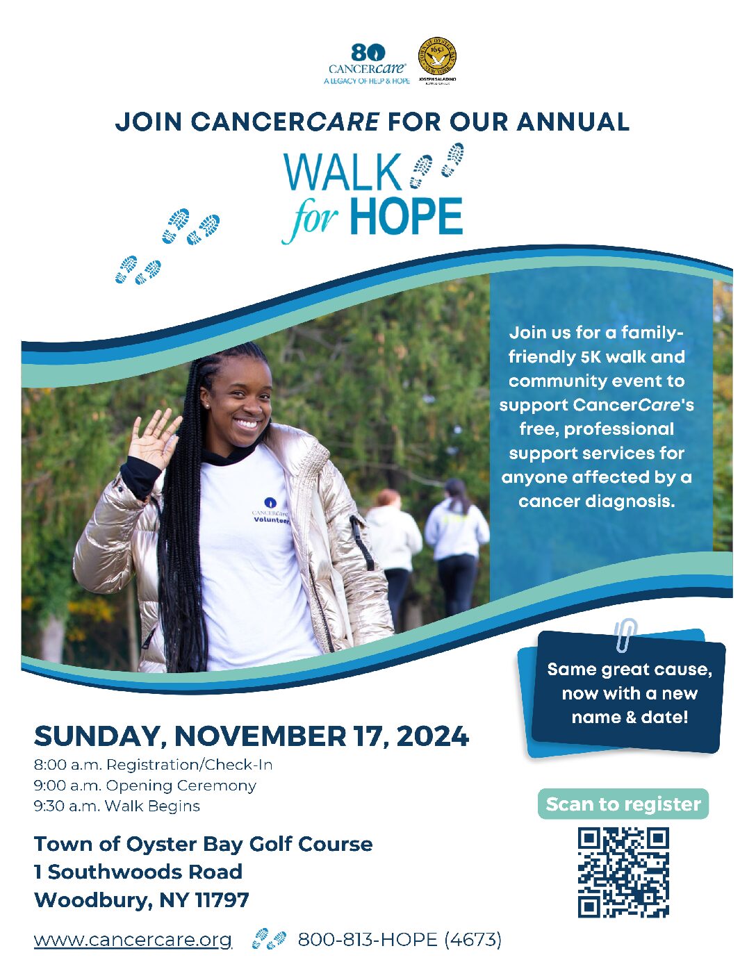 Town Invites Residents to Participate in CancerCare’s 2024 Walk for Hope